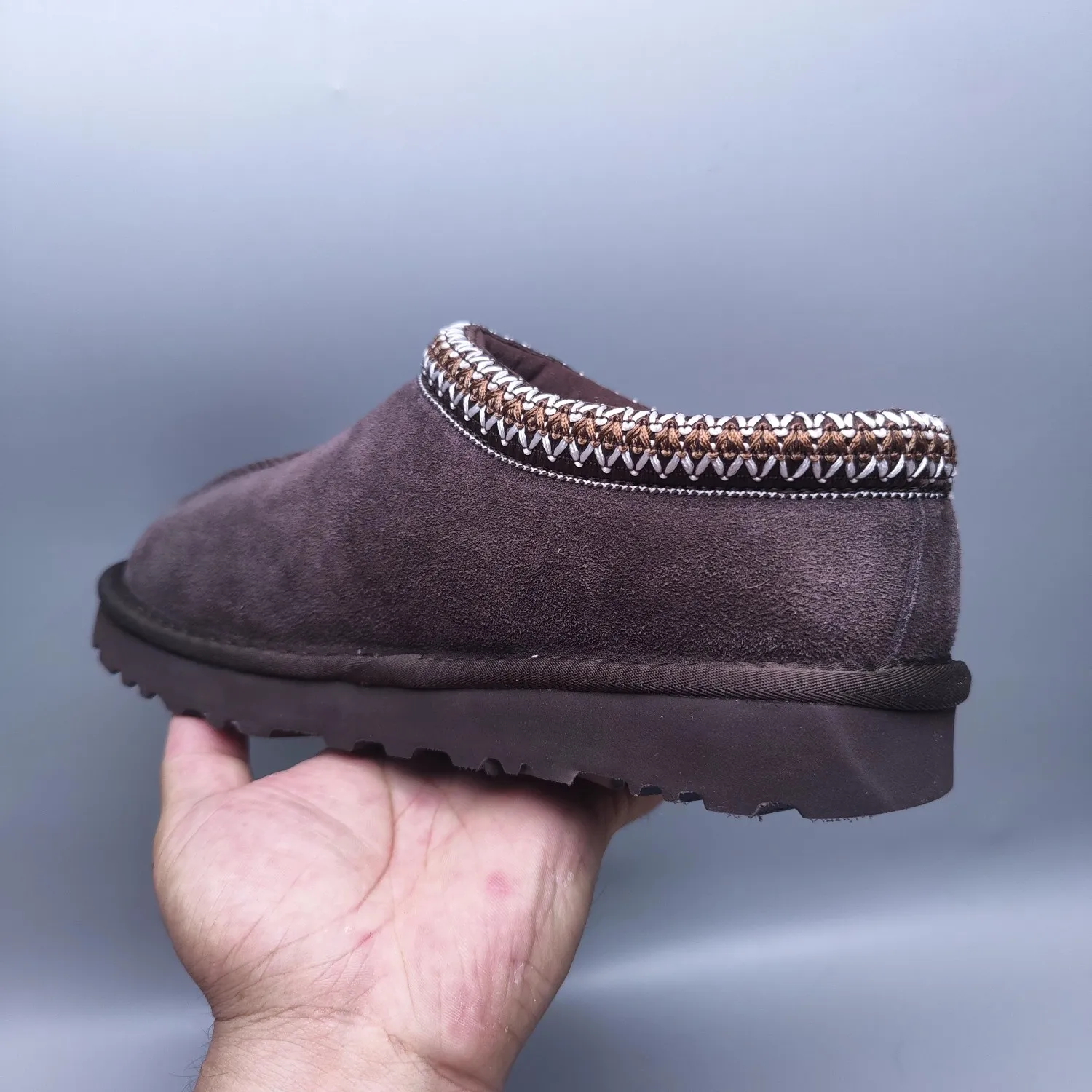 💰440 UGG sheepskin one-piece snow boots for women 5955 men's shoes 5950 one-legged home style for men and women Color: Maroon Black Sand Gray Chocolate Number: 35-45